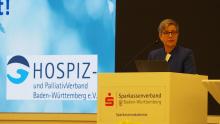 HPVBW-Mitgliederversammlung: Begrüßung durch Susanne Kränzle, 1. Vorstandsvorsitzende des HPVBW - Foto: Birgit Beurer