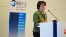 25 Jahre HPVBW: Grußwort Dr. Ute Leidig, Staatssekretärin im Ministerium für Soziales, Gesundheit und Integration - Foto: Birgit Beurer